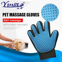 Load image into Gallery viewer, Double sided dog cat grooming glove for cats Pet Hair Deshedding Brush Comb Glove For Pet Dog Cleaning Massage Glove For Animal